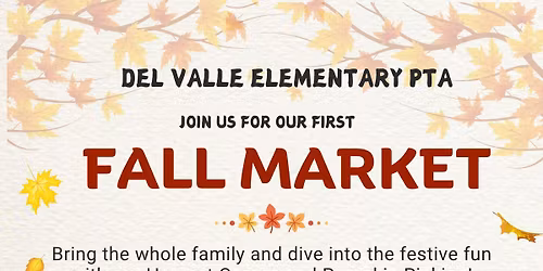 Del Valle Elementary Pop Up Market