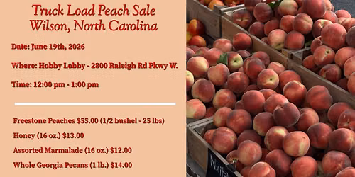 Citrus Sale - Coming to Wilson, NC from 12:00 - 1:00 pm at Hobby Lobby