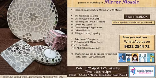 Mirror Mosaic Workshop