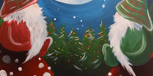 Paint the fab 'Gnomey Christmas' at The Cricketers on the Green in Pirbright, Woking