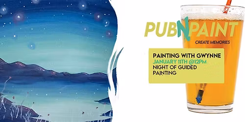 Brewhouse Paint Event with PubNPaint Jan 11th
