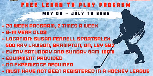 Free Learn to Play Program - Take a Shot Hockey