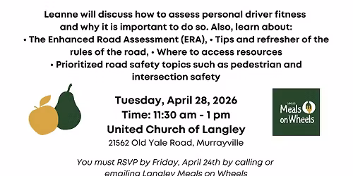 Langley Meals on Wheels Food and Friends Murrayville - ICBC