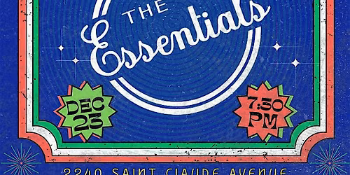 The All-Ways Lounge Presents HOLIDAY LOUNGE With THE ESSENTIALS