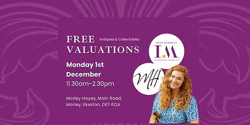 Free Antiques & Collectables Valuation Event - Morley Hayes