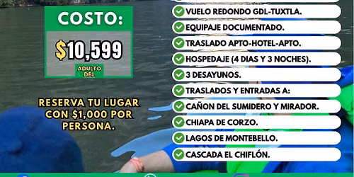 CHIAPAS 2026😍✨‼️ 26 al 29 de noviembre 2026