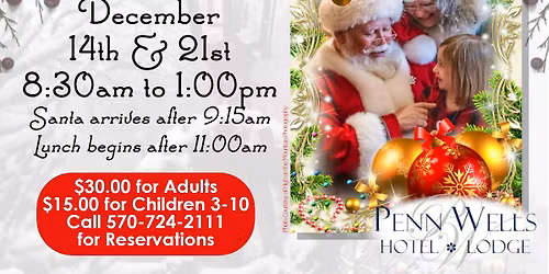 Santa Brunch at the Penn Wells Hotel
