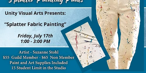 Paint Your Pants! | Visual Arts Workshop with Suzanne Stohl