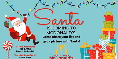 Santa at Waverly McDonald's