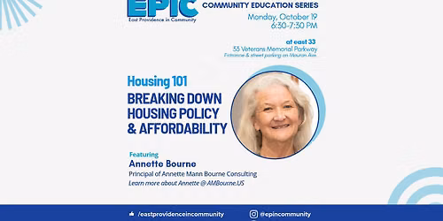 Community Education Series: Housing 101 w\/Annette Bourne