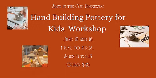 Hand Building Pottery for Kids Workshop