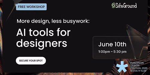 FREE Workshop: More design, less busywork: AI tools for designers