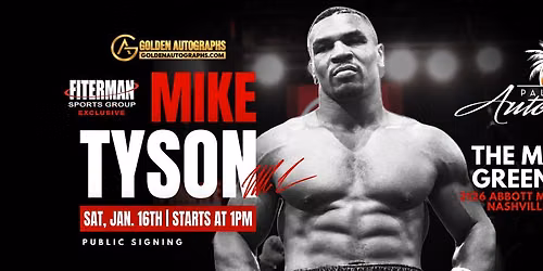 MIKE TYSON - Public Signing at the NASHVILLE Store in The Mall at Green Hills!