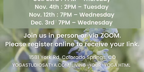 Living Your Yoga Journey - Open House Q&A