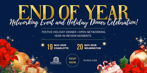 NCREIA Wilmington Main Monthly Meeting: IT's Time To Celebrate!