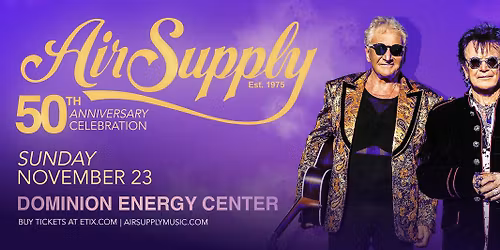 Air Supply \u2013 50th Anniversary Celebration