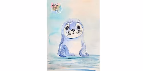 Watercolor Seal Kids Art Class