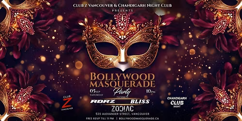 BOLLYWOOD MASQUERADE PARTY