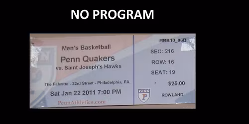 Parking Saint Joseph's Hawks at Penn Quakers Mens Basketball