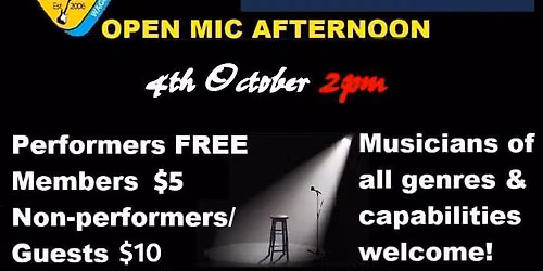 Bidgee Blues & Roots Club October Open Mic Afternoon 