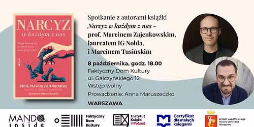 Narcyz w ka\u017cdym z nas - spotkanie autorskie