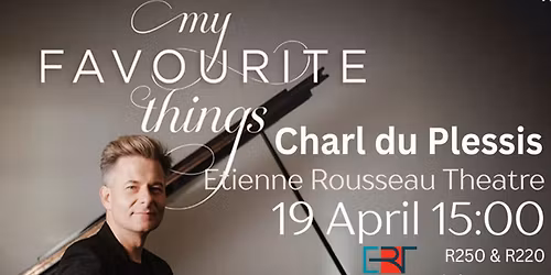 CHARL DU PLESSIS (Piano) in concert. CD Launch 'MY FAVOURITE THINGS''