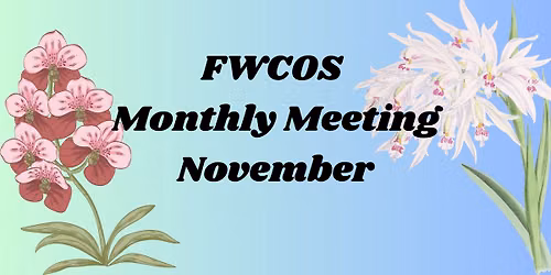 November Meeting - Florida West Coast Orchid Society FWCOS