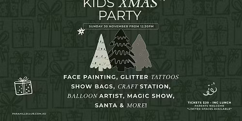 Kids Christmas Party - BOOKED OUT