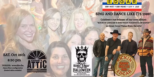 Kickin\u2019 Edgar Awesome Album Release Show & Halloween Bash!