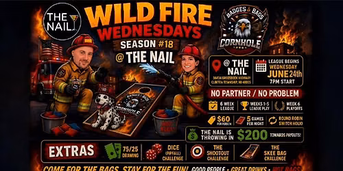The Nail Summer Cornhole League 2026 / #1 / NO PARTNER NECESSARY / OPEN TO ANYONE & EVERYONE
