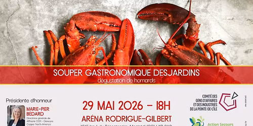 Souper Gastronomique Desjardins - D\u00e9gustation de homards