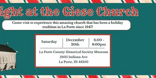 Night at the Giese Church Event