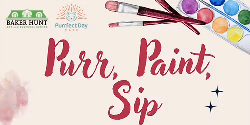 December Purr, Paint, Sip PLUS Kittens (For Ages 14-Up Only)