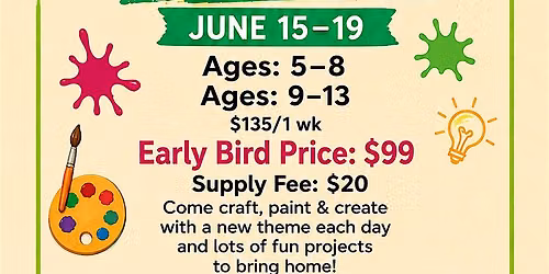 Summer Art Camp 2026 at Rising Stars