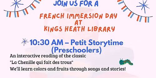 French Immersion Day - Petit Storytime