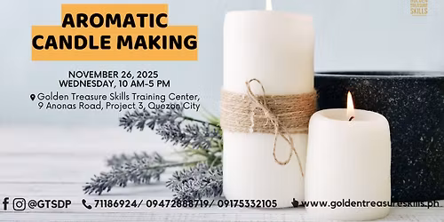 Aromatic Candle Making (Using Natural Waxes)