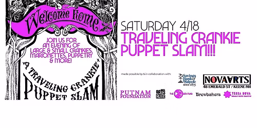 Welcome Home: A Traveling Crankie Puppet Slam!