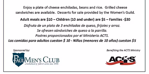 Lenten Enchilada Dinner