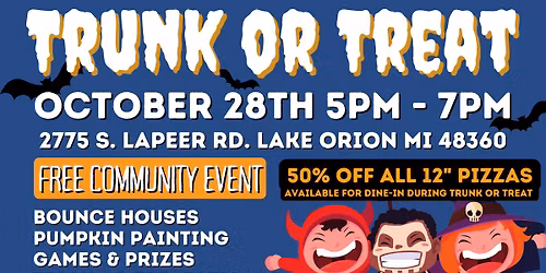 G's Pizzeria Lake Orion Trunk or Treat \ud83c\udf83\ud83c\udf6c\ud83c\udf55