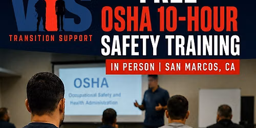 FREE OSHA 10-Hour Safety Training | Nov 7-8 | San Marcos CA