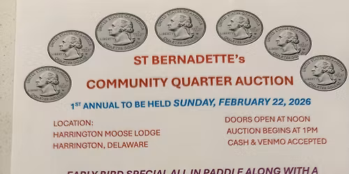 St Bernadette\u2019s Community Quarter Auction