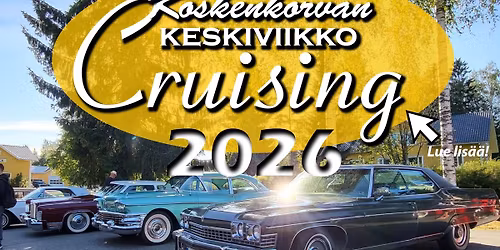Koskenkorvan keskiviikko Cruising 22.7.2026 COUNTRY & SAUNA MEET