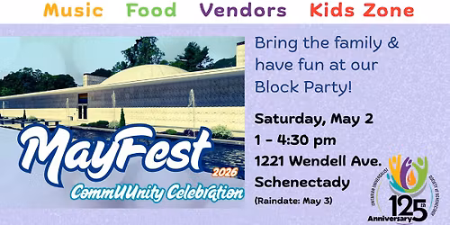 Mayfest 2026 - Celebrating the 125th Anniversary of the Unitarian Universalist Society of Sch'dy