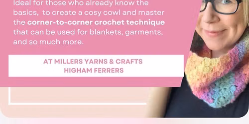 Learn to Crochet a Cosy Cowl - \u00a330 per person