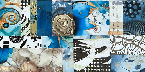 08\/22\/26 (Sat 10 - Noon) Grid-Based Gelli Plate Collage: Layering, Pattern & Metallic Details w\/ art