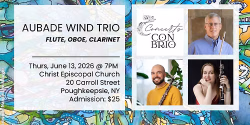 Concerts Con Brio Presents: Aubade Wind Trio