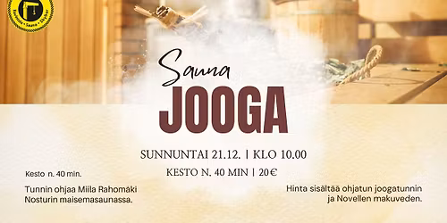 Saunajoogaa Nosturilla