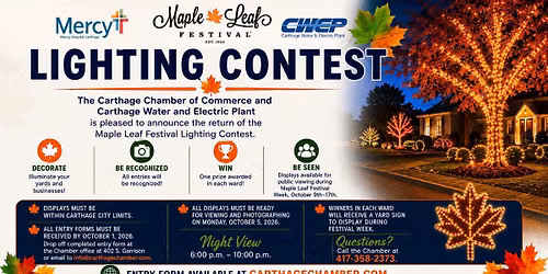 Maple Leaf Festival Lighting Contest