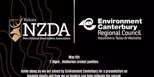 May branch meeting - joined by Environment Canterbury