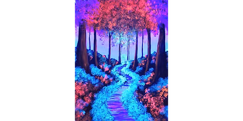 Glowing Fluorescent Forest - Paint and Sip in Tyler | Classpop!\u2122
